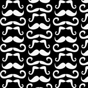 Mustaches black and white 