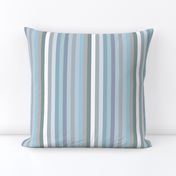 blue-grey 1/2' wide stripes