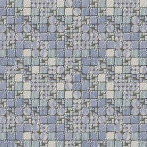 beaded tiles blue ice