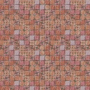 beaded tiles coral