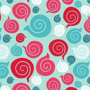 Sea shell pattern. Ocean fauna design