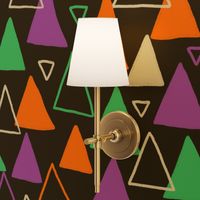 Halloween palette triangles. Holiday design.