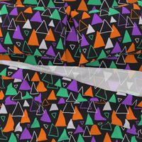 Halloween palette triangles. Holiday design.