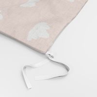 clouds // tea rose pastel coral peach clouds design for home decor textiles