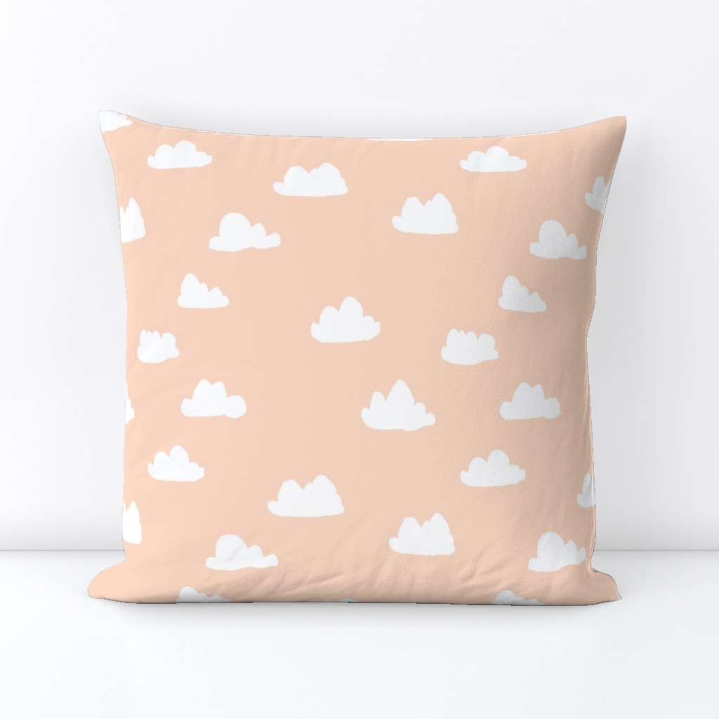 clouds // blush baby nursery girly nursery design for home decor