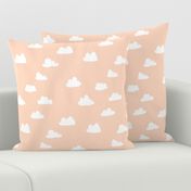 clouds // blush baby nursery girly nursery design for home decor