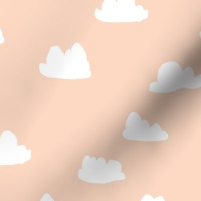 clouds // blush baby nursery girly nursery design for home decor