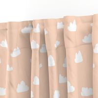 clouds // blush baby nursery girly nursery design for home decor