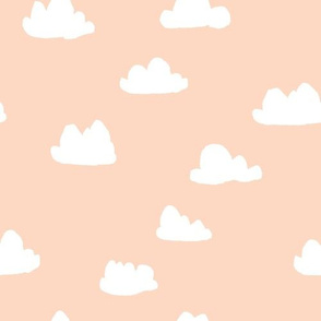 clouds // blush baby nursery girly nursery design for home decor