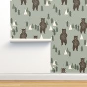forest bear // camping trees woodland forest kids 