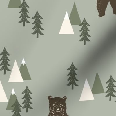 forest bear // camping trees woodland forest kids 