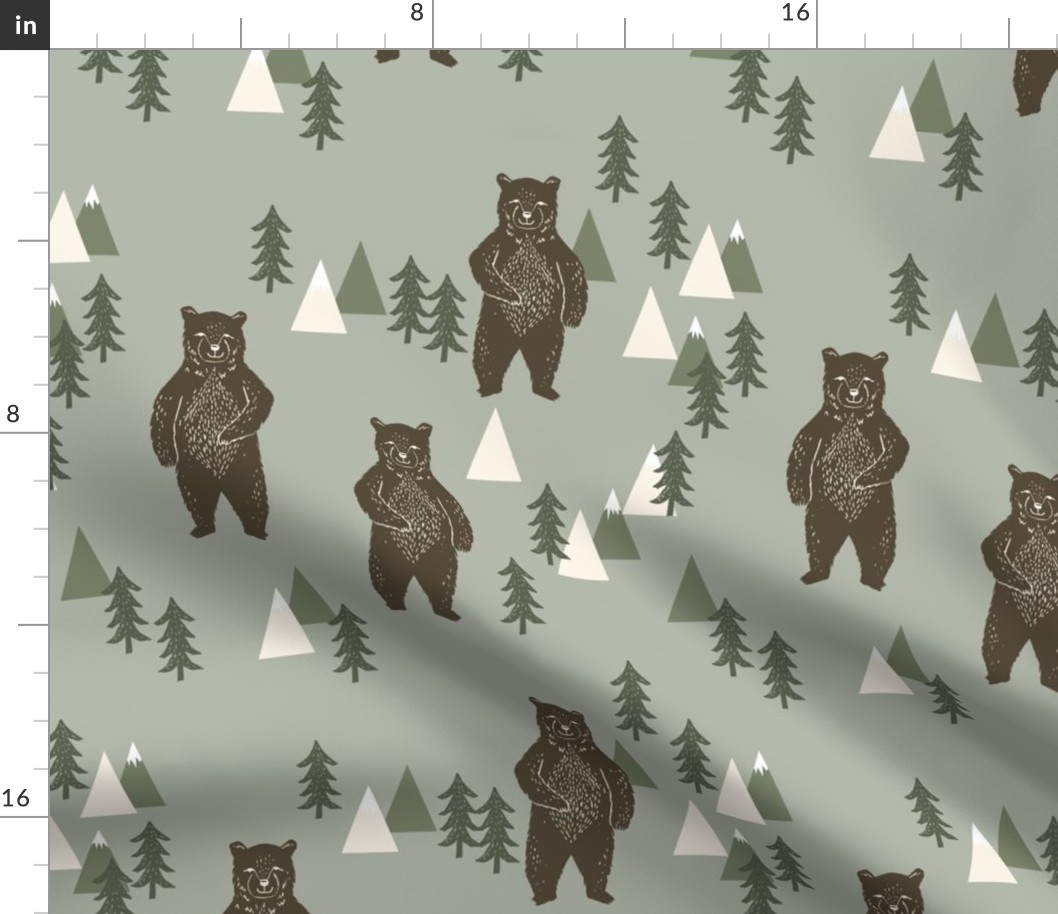 forest bear // camping trees woodland forest kids 