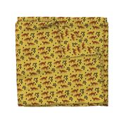 fox // geometric fox geo mustard triangles kids nursery baby woodland fox quilt fox bedding