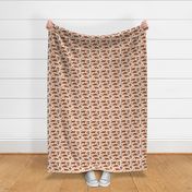 fox // blush nursery kids triangle baby fox woodland geo fox 