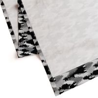 Bear Camouflage - Black & White (vertical)