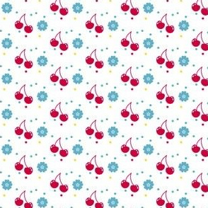 Cherry Flower Dots! - Sweet Birds of Summer - Summer Party - Â© PinkSodaPop 4ComputerHeaven.com