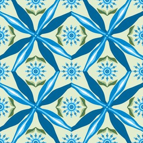 bowtie_grid_single_pinwheel_D_flowers_leaves_green