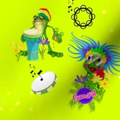 Carnaval Party Frogs