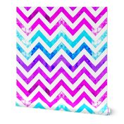 watercolor chevron blues pinks