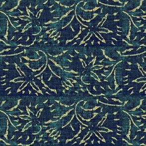 lilting lily - blue, turquoise, cream - fat quarter