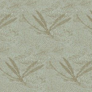 dragonfly on pond - gray, taupe