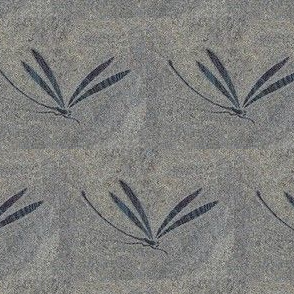 dragonfly in stone - stone grey