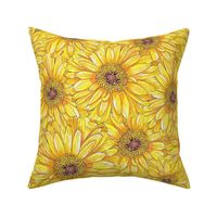 Good Vibes Happy Yellow Gerberas - medium scale