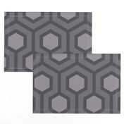 Gray Honeycomb Geo 2