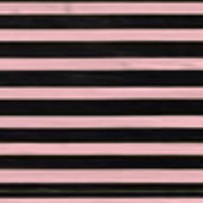Baby Pink & Black Nautical Stripes