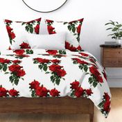 Redoute' Roses ~ Riot of Red Jumble