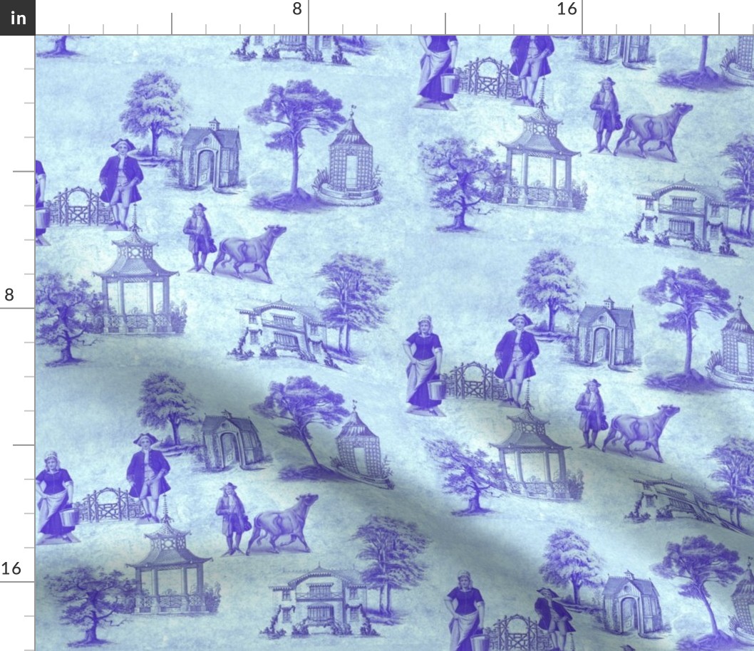 Country Toile-blue