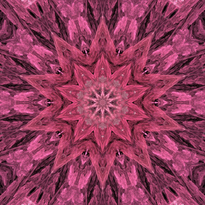 Pink Fractal Star Kaleidoscope