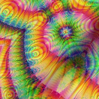 Rainbow Fractal Tile 287