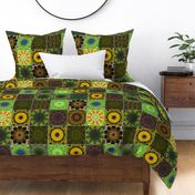 Green Crazy Quilt