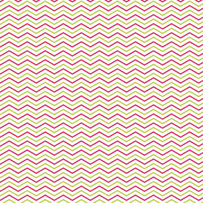 Pink and Lime Chevron