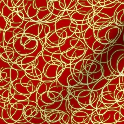 Red & Gold Swirl