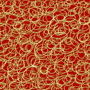 Red & Gold Swirl