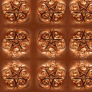 copper star tile