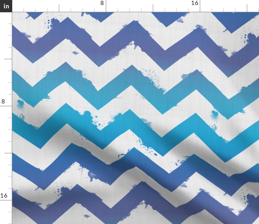 Ombre Watercolor Chevron