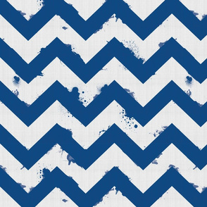 Ombre Watercolor Chevron-navy