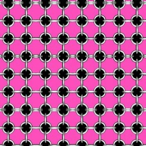 5/8" grommets on hot pink