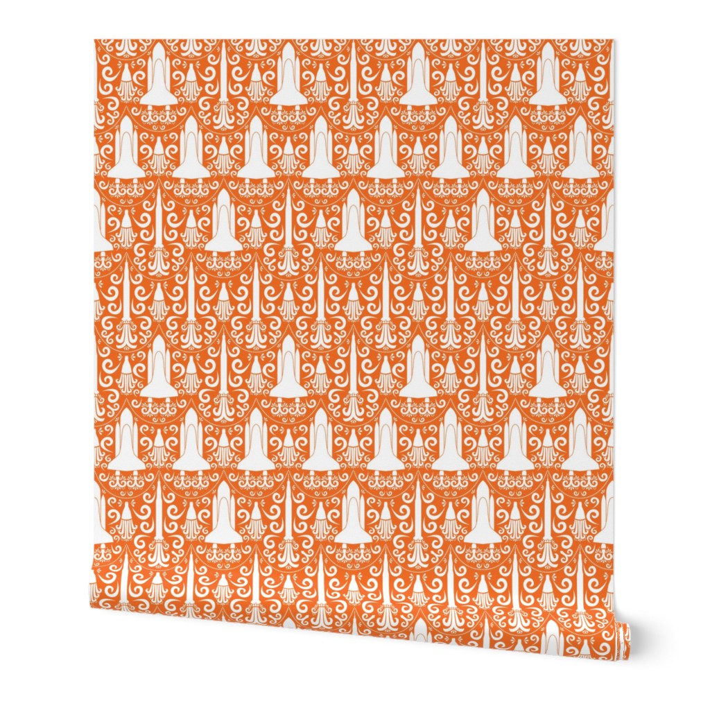 Rocket Science Damask (Orange)