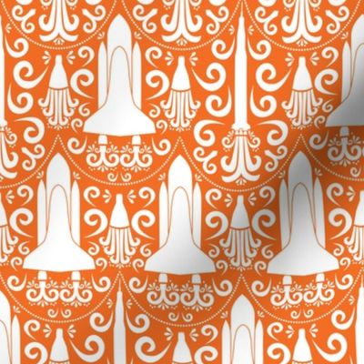 Rocket Science Damask (Orange)