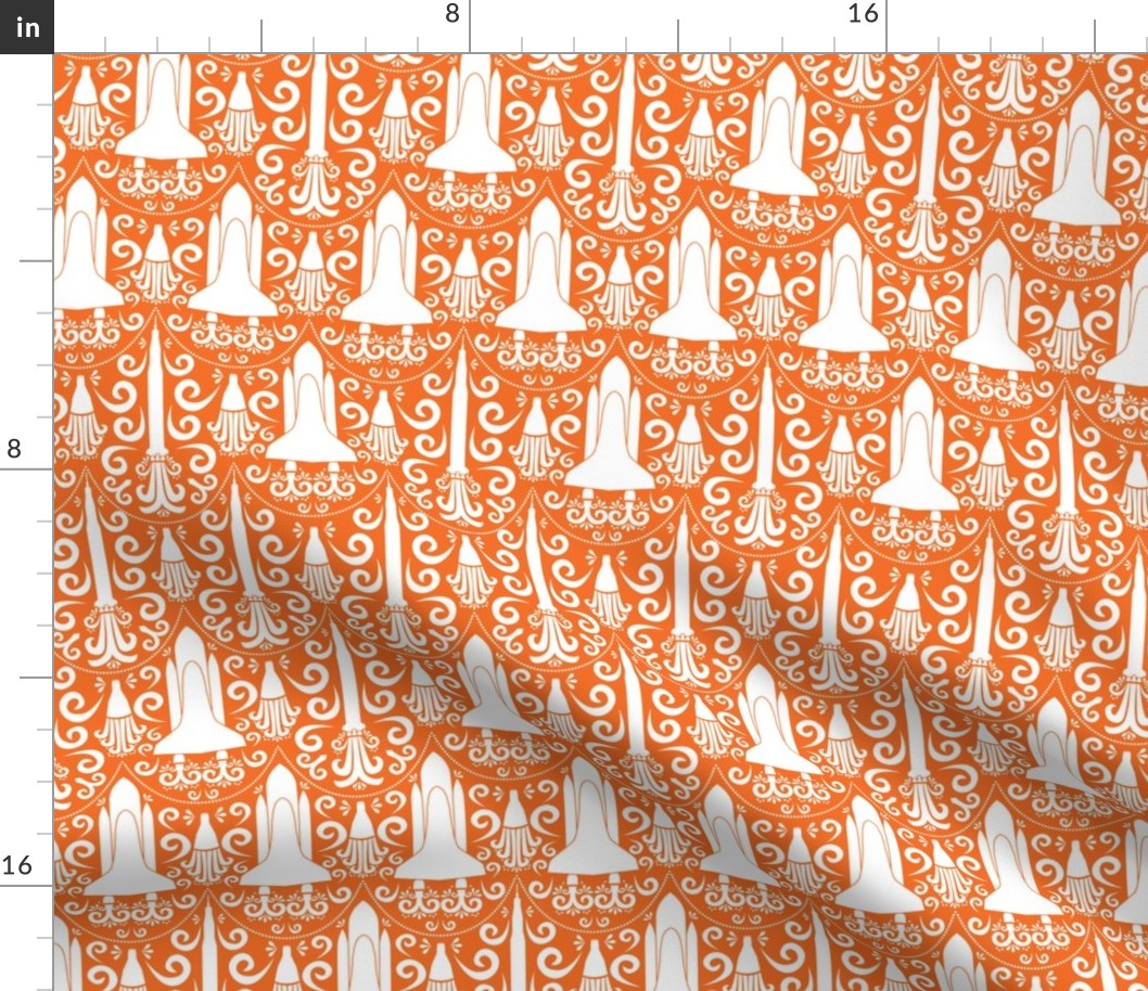 Rocket Science Damask (Orange)