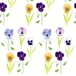 Vintage Pansies Lilac