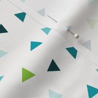 Triangle Confetti - Green, Aqua, Teal, Navy Triangles