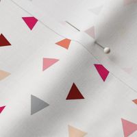 Triangle Confetti - Coral, Pink, Peach, and Grey Triangles 