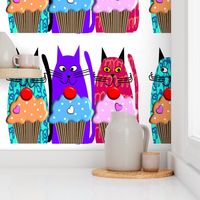 Whimsical Cats and Cupcakes
