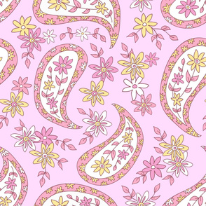 Pink paisley