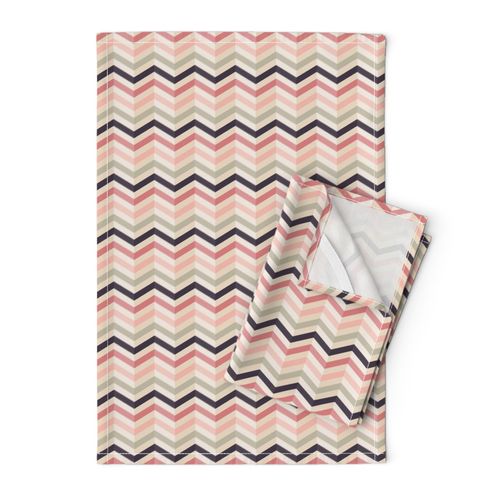 Chevron pattern in soft pink colors